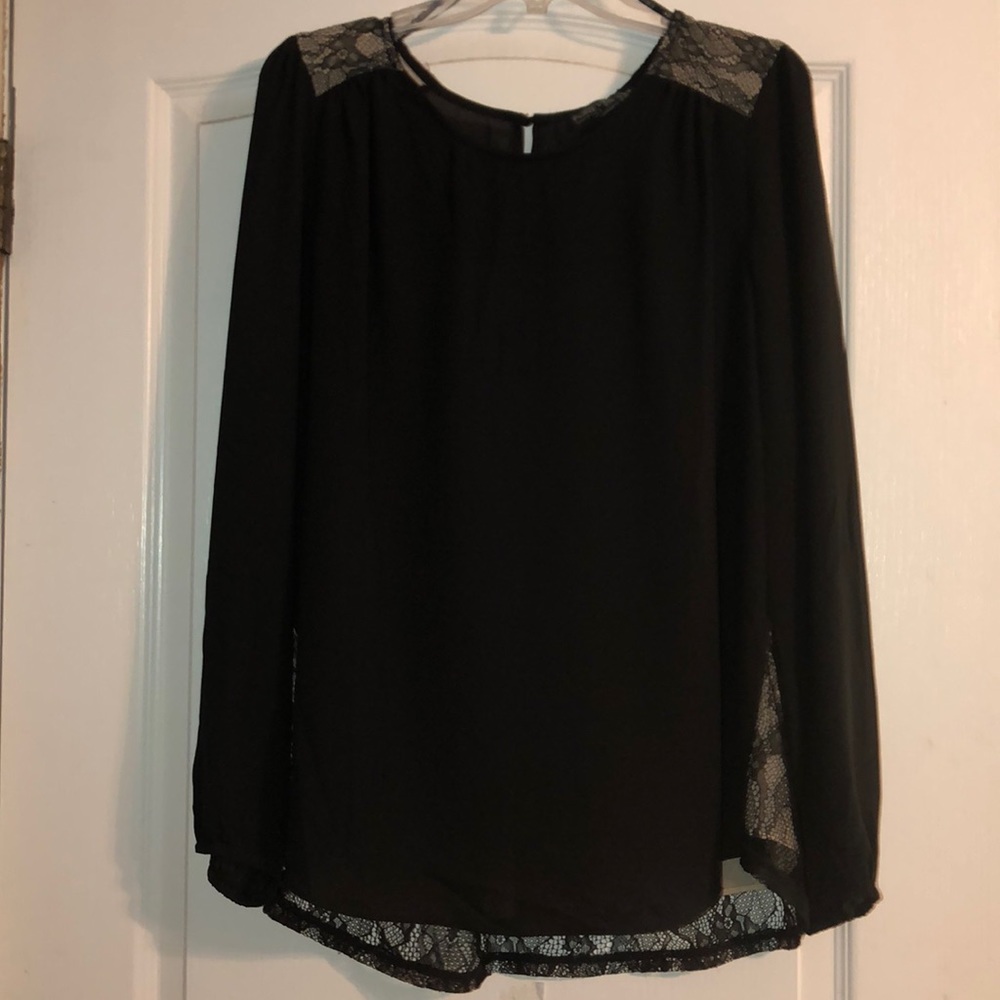 Long Sleeve Woven Top